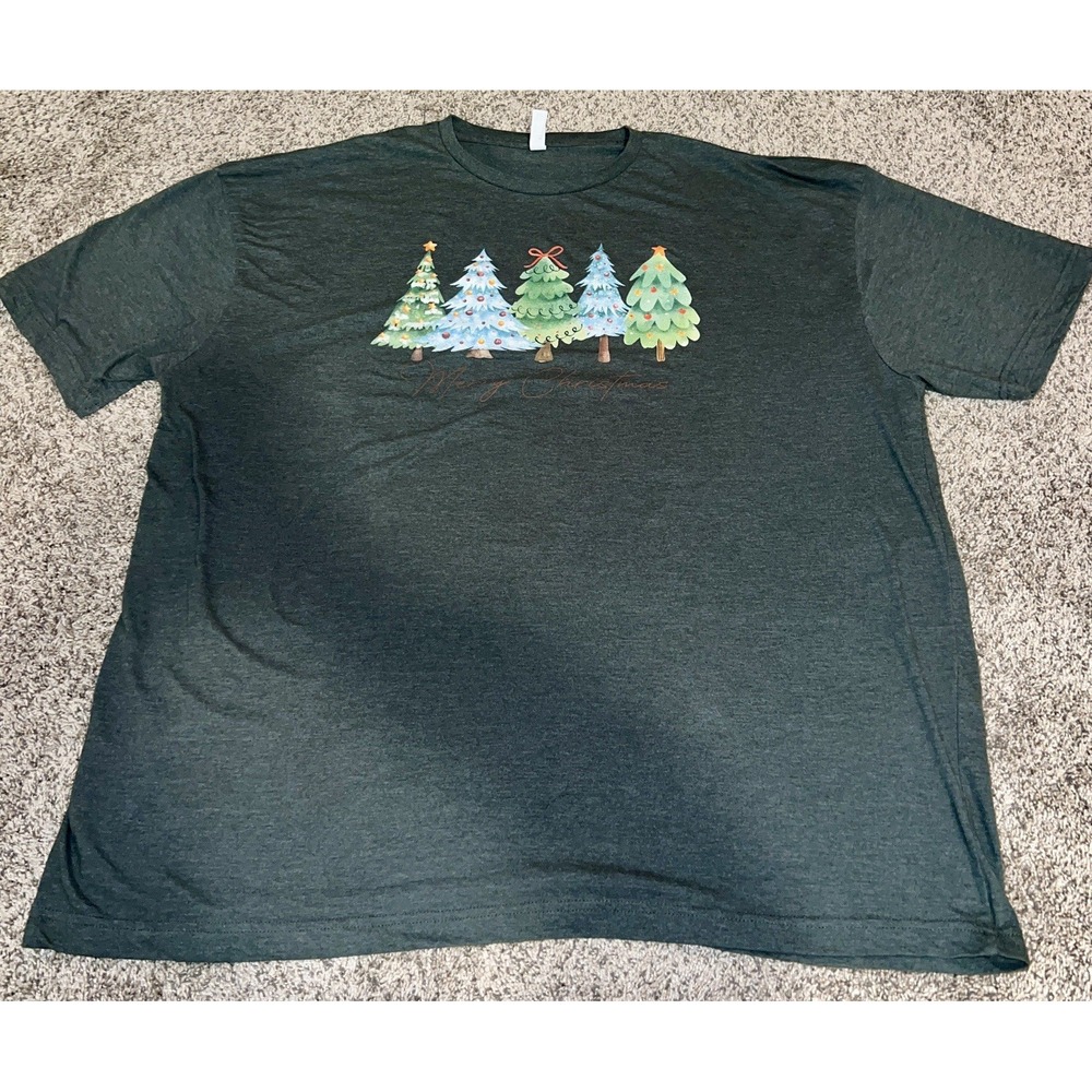Christmas Tree T‎ Shirt 3X Merry Christmas Ornaments Lights Soft